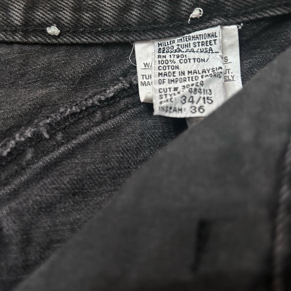 VTG Rockies Black Mom Jeans Junior 34/15 - Picture 7 of 8
